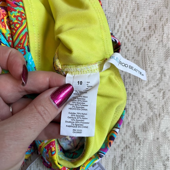 Bleau Rod Beattie bohemian paradise shirred convertible bikini - Picture 10 of 15